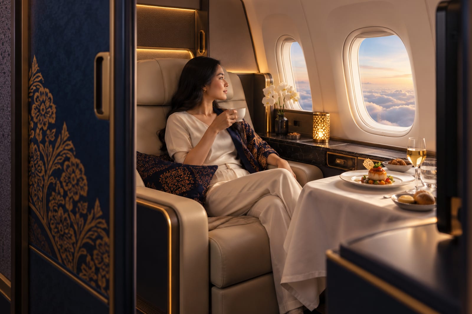 Garuda Indonesia Yunior First Class cabin